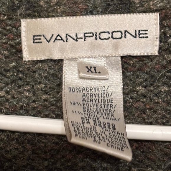 Women’s Evan Picone Cardigan Green Preowned XL - Picture 11 of 14